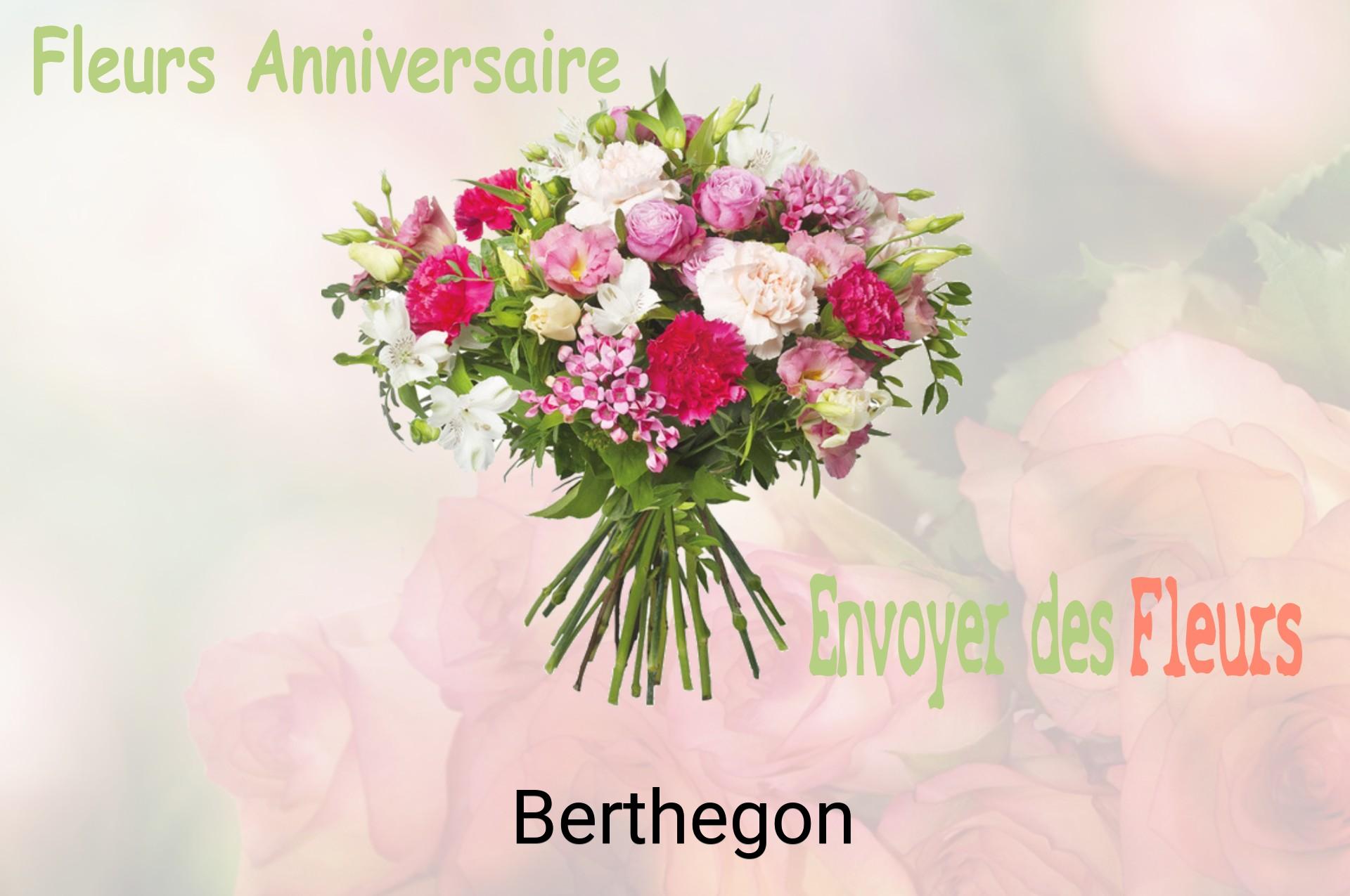 Bouquet de fleurs d’anniversaire livré à Berthegon